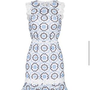 ML Monique Lhuillier Floral Embroidered Dress Size 8 / NWOT